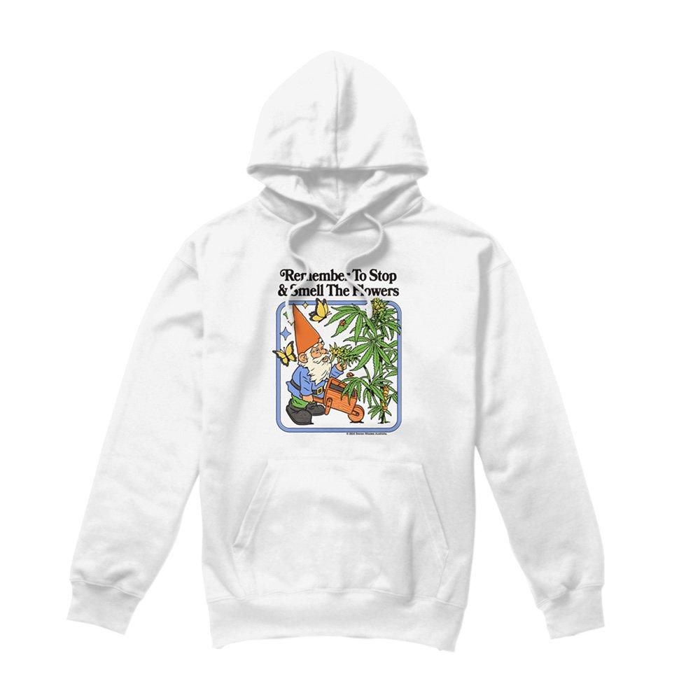 White - Steven Rhodes - Steven Rhodes Smell The Flowers Hoodie White - 4