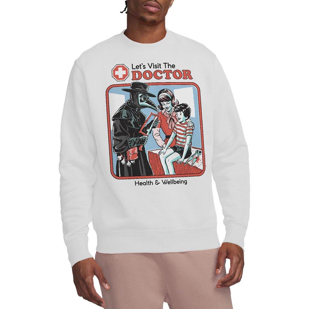 White - Steven Rhodes - Steven Rhodes LetS Visit The Doctor Sweatshirt W - 1