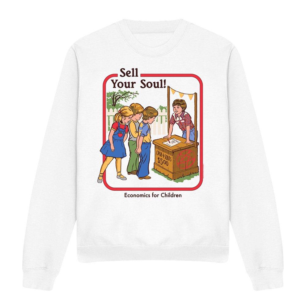 White - Steven Rhodes - Steven Rhodes Sell Your Soul Sweatshirt White - 4