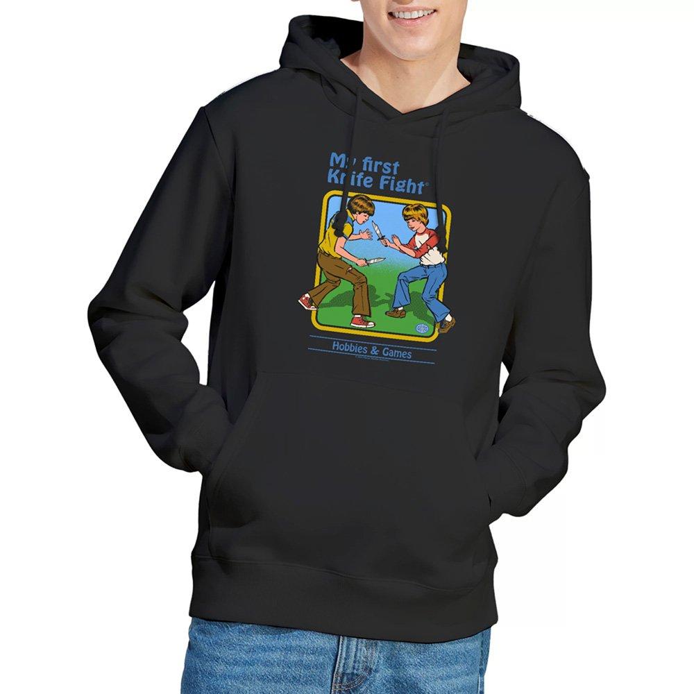 Black - Steven Rhodes - Steven Rhodes My First Knife Fight Hoodie Black - 1