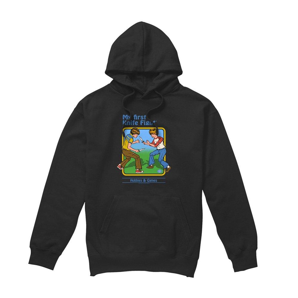 Black - Steven Rhodes - Steven Rhodes My First Knife Fight Hoodie Black - 4