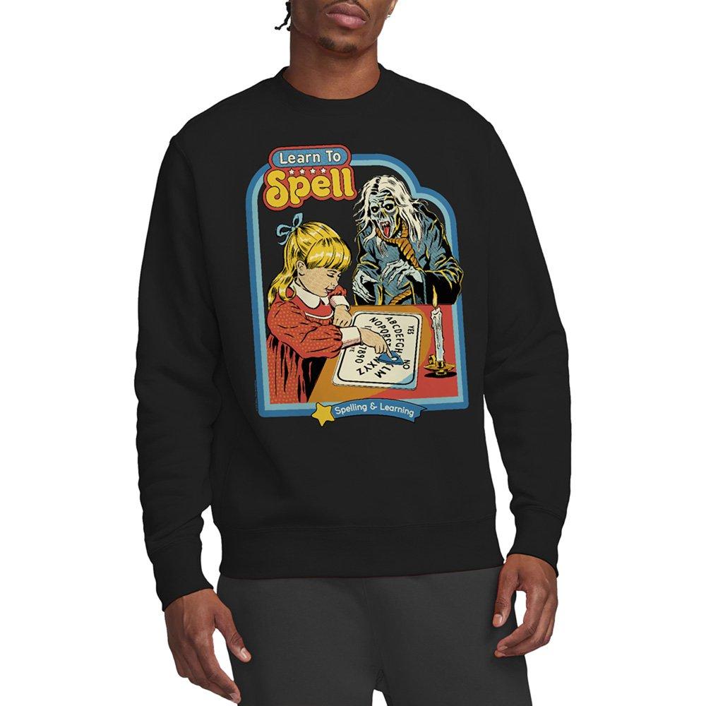 Black - Steven Rhodes - Steven Rhodes Learn To Spell Sweatshirt Black - 1