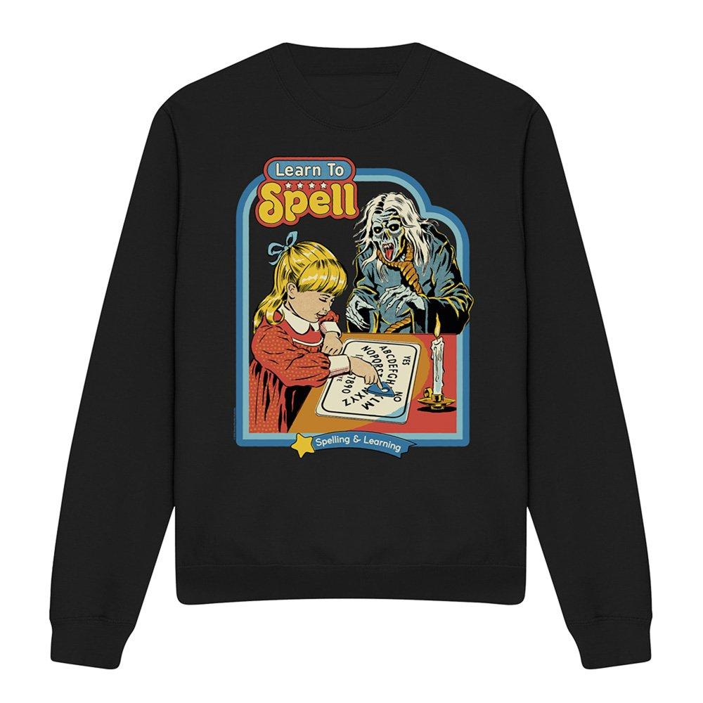 Black - Steven Rhodes - Steven Rhodes Learn To Spell Sweatshirt Black - 4
