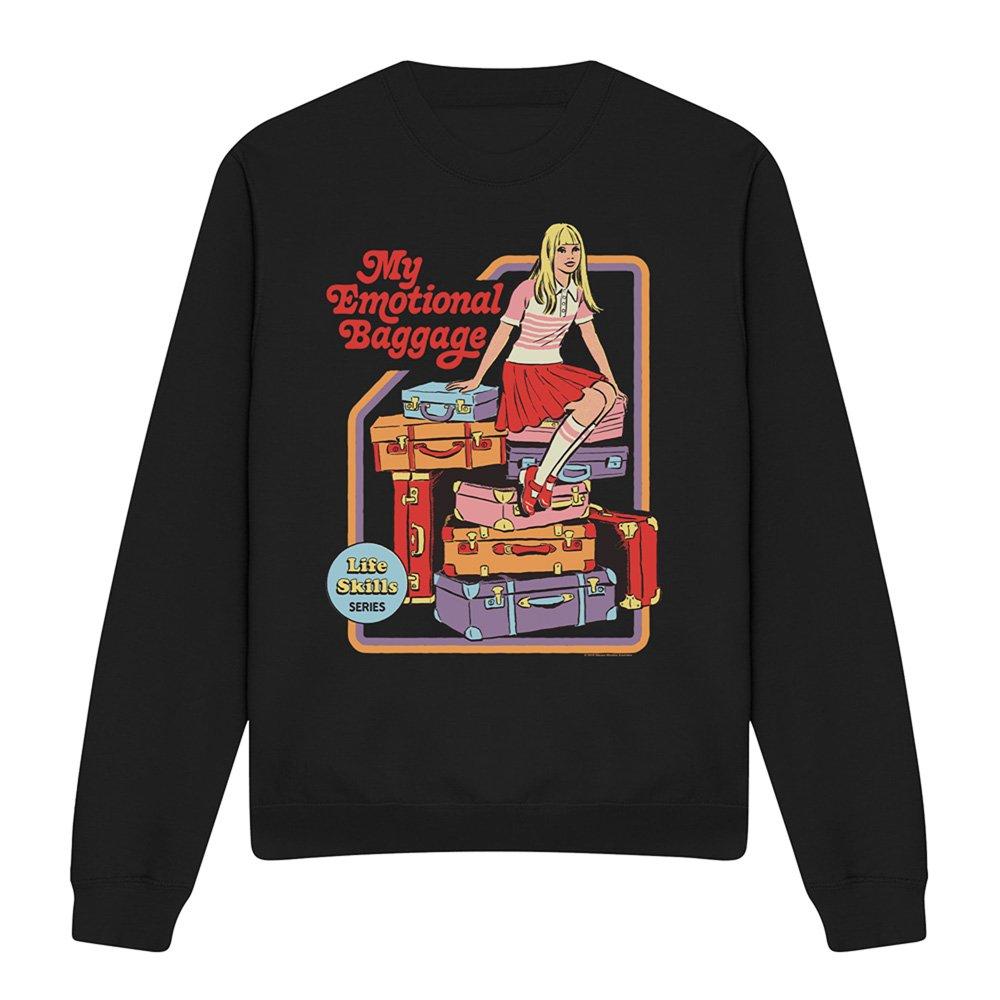 Black - Steven Rhodes - Steven Rhodes My Emotional Baggage Sweatshirt Bla - 4