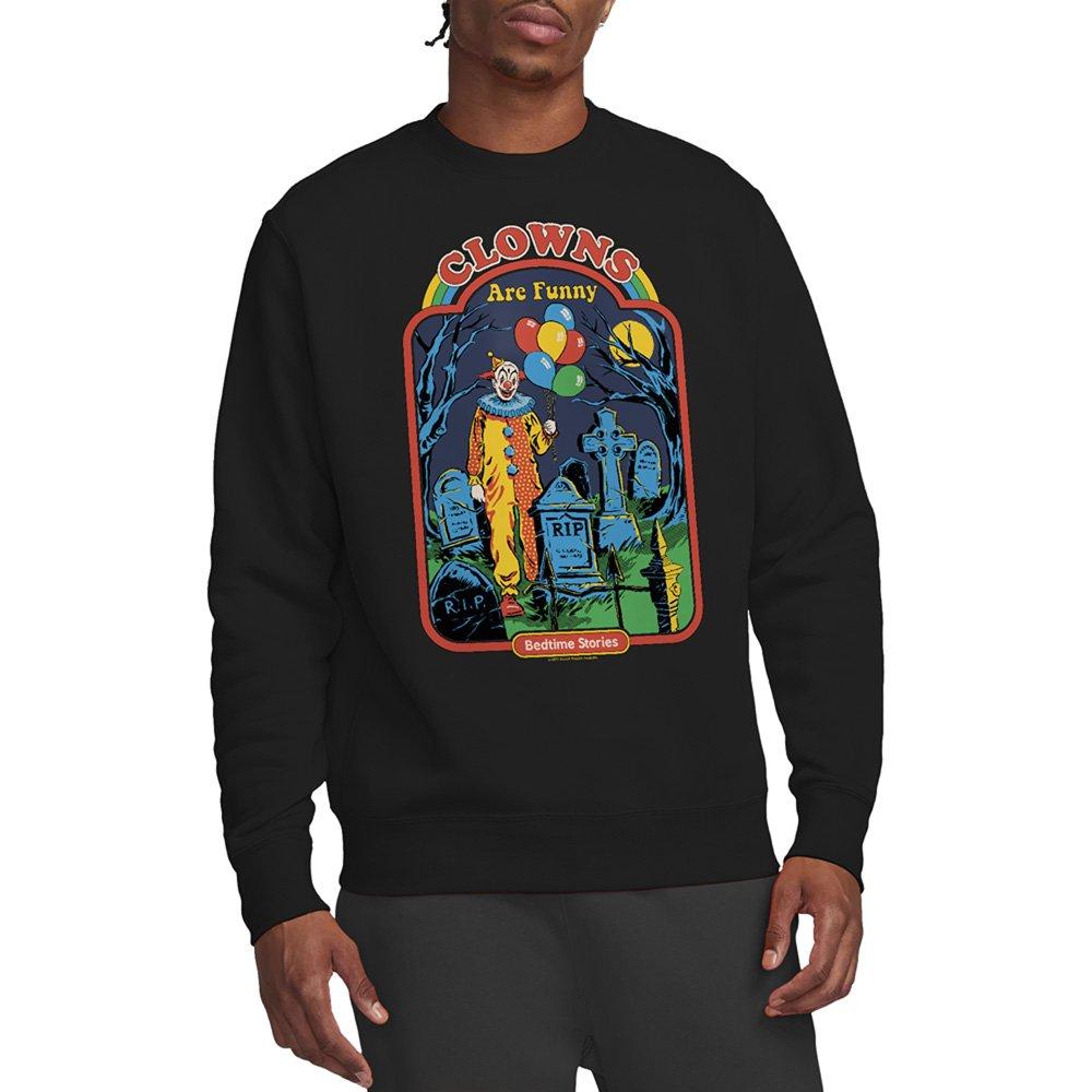 Black - Steven Rhodes - Steven Rhodes Clowns Are Funny Sweatshirt Black - 1