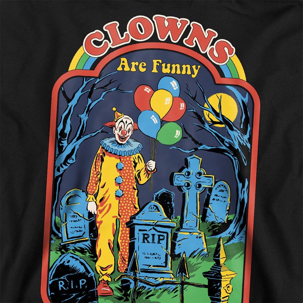 Black - Steven Rhodes - Steven Rhodes Clowns Are Funny Sweatshirt Black - 2