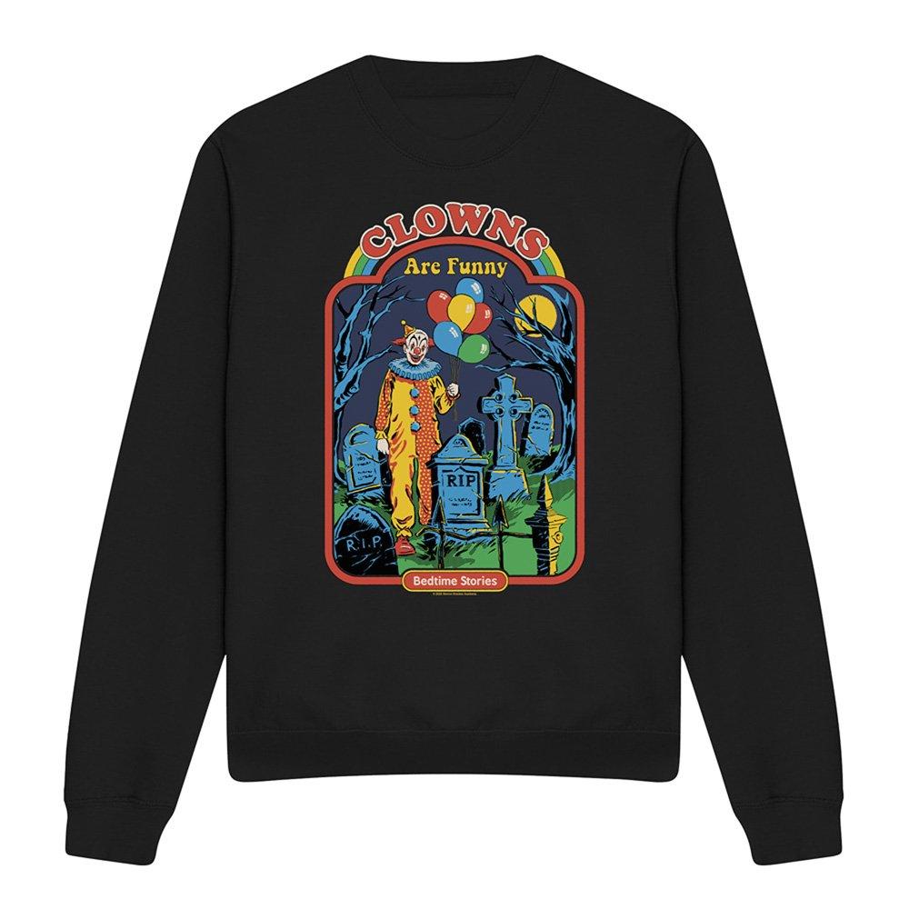 Black - Steven Rhodes - Steven Rhodes Clowns Are Funny Sweatshirt Black - 4