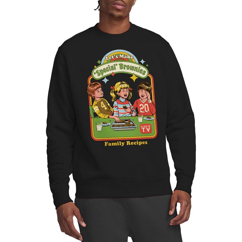 Black - Steven Rhodes - Steven Rhodes LetS Make Brownies Sweatshirt Blac - 1