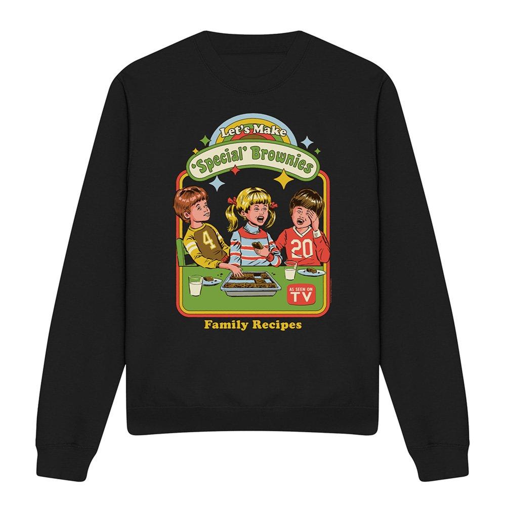 Black - Steven Rhodes - Steven Rhodes LetS Make Brownies Sweatshirt Blac - 4