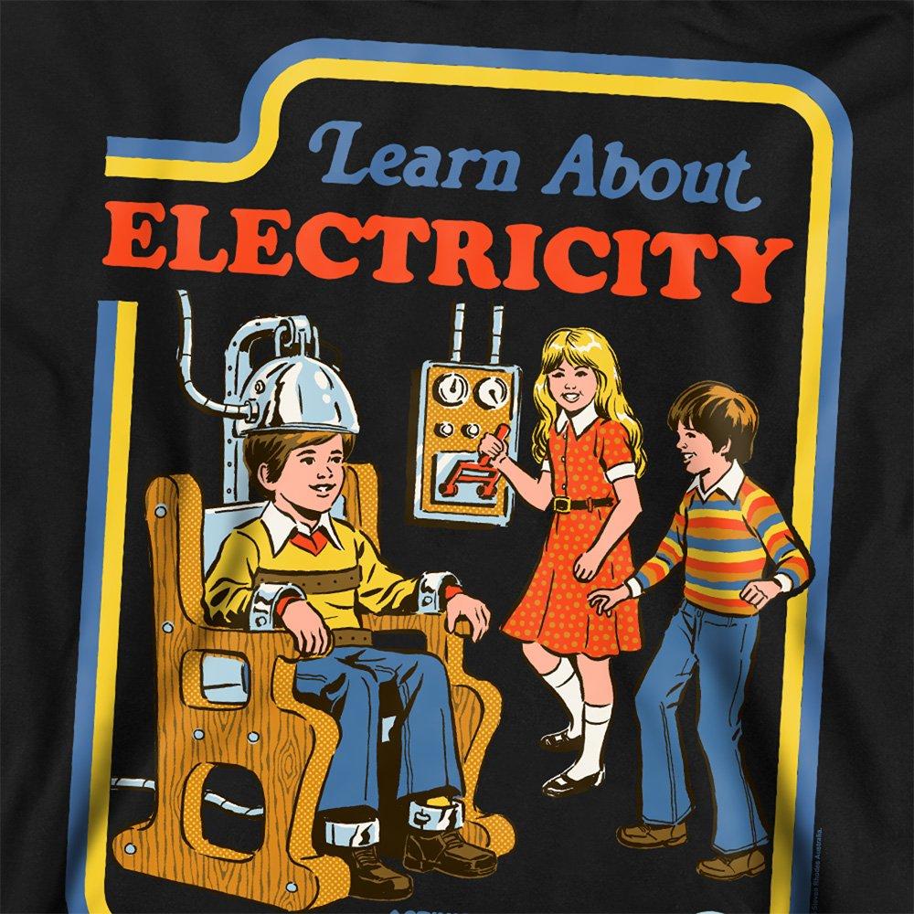 Black - Steven Rhodes - Steven Rhodes Learn About Electricity Sweatshirt - 2
