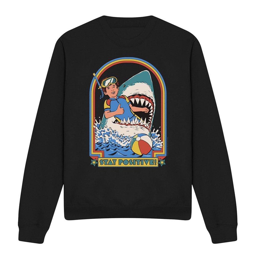 Black - Steven Rhodes - Steven Rhodes Stay Positive Sweatshirt Black - 4