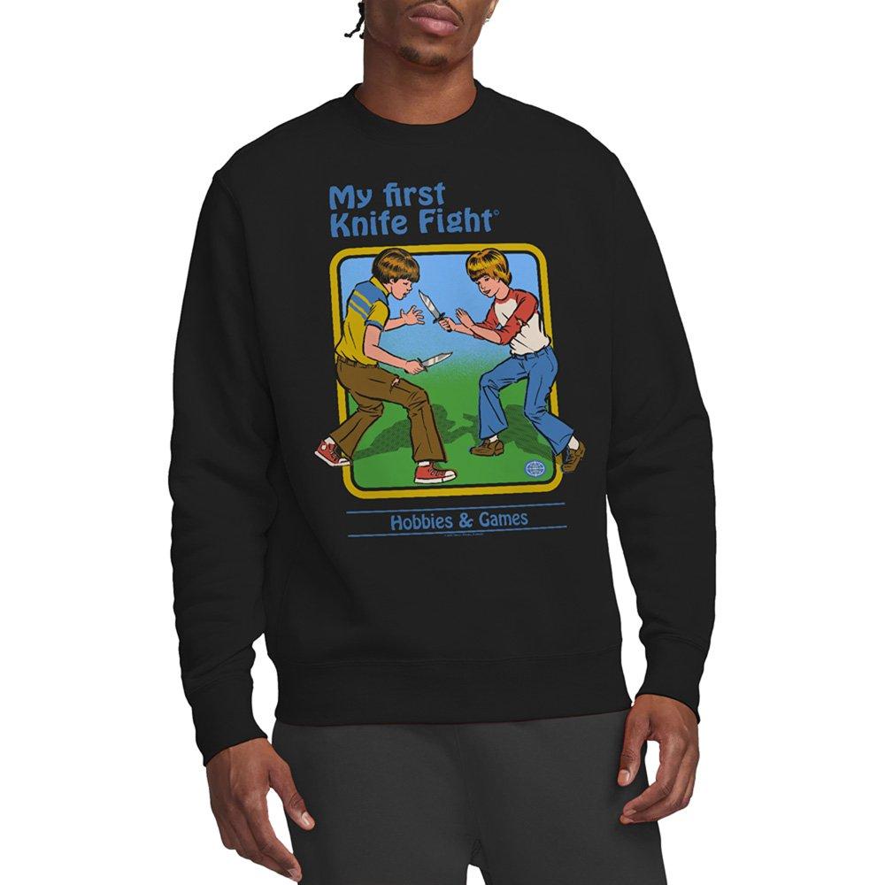 Steven Rhodes Steven Rhodes My First Knife Fight Sweatshirt Bla