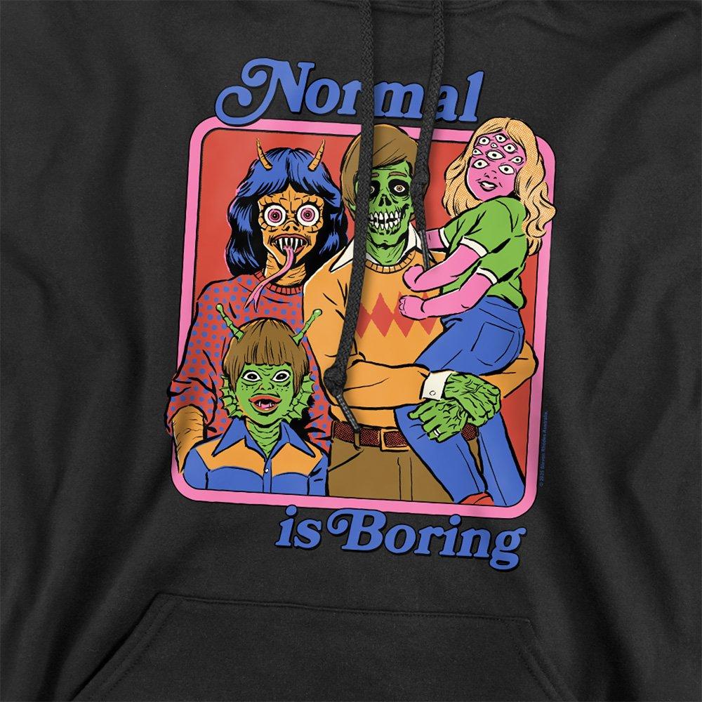 Black - Steven Rhodes - Steven Rhodes Normal Is Boring Hoodie Black - 2