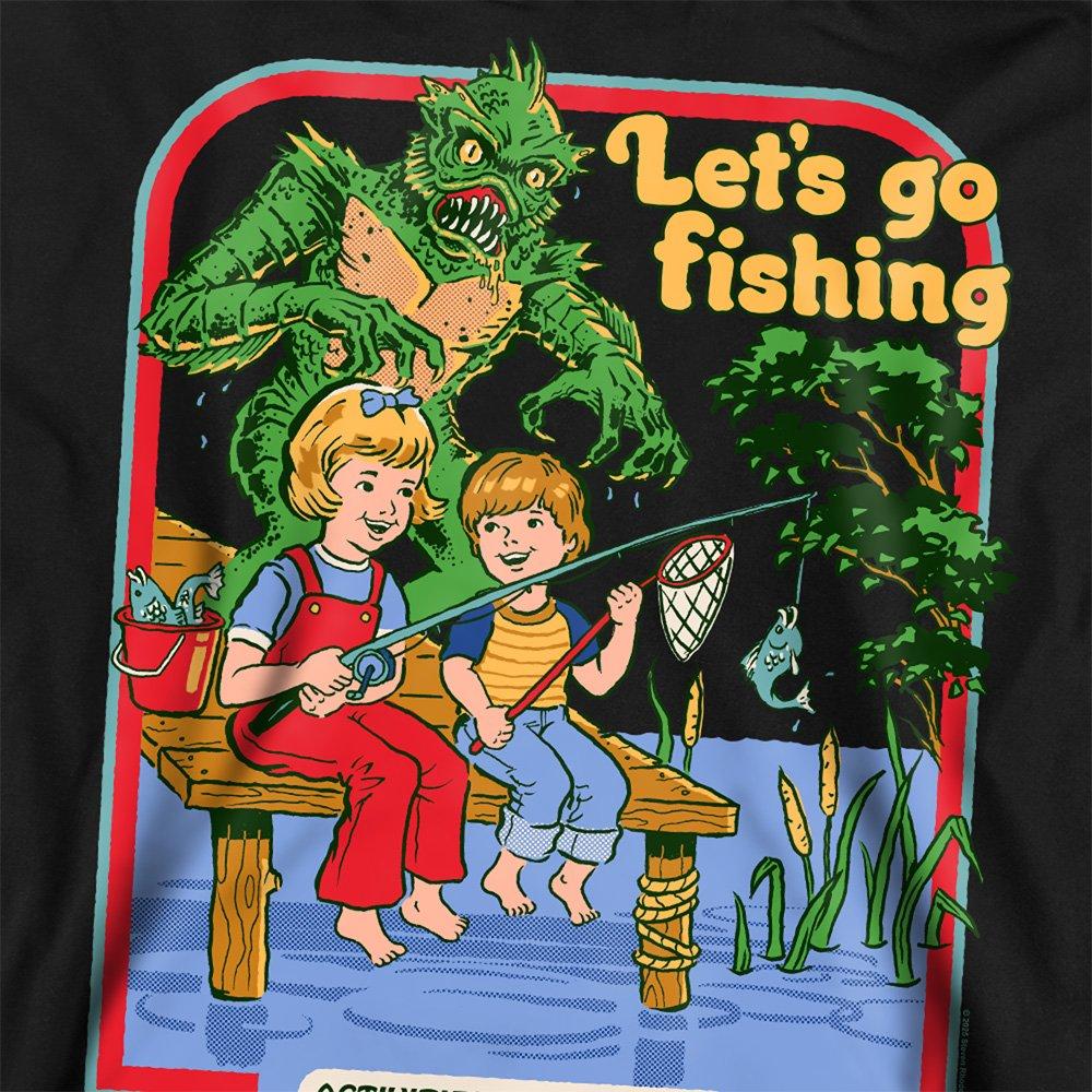 Black - Steven Rhodes - Steven Rhodes LetS Go Fishing Sweatshirt Black - 2