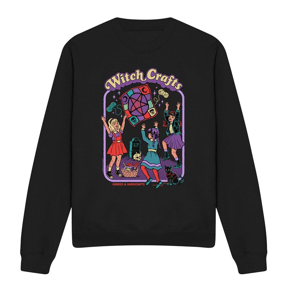 Black - Steven Rhodes - Steven Rhodes Witch Crafts Sweatshirt Black - 4