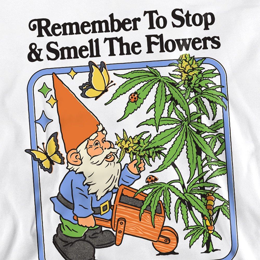 White - Steven Rhodes - Steven Rhodes Smell The Flowers Sweatshirt White - 2