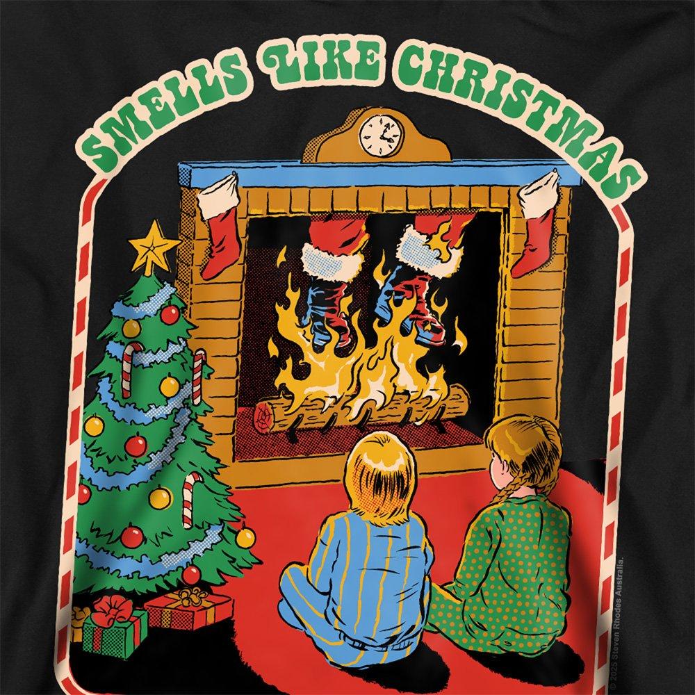 Black - Steven Rhodes - Steven Rhodes Smells Like Christmas Sweatshirt Bl - 2