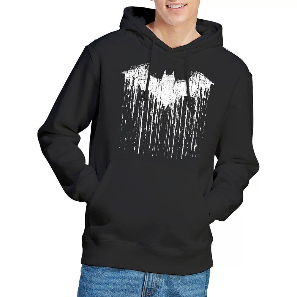Batman Men's Paint Cotton Hoodie Black - XXL