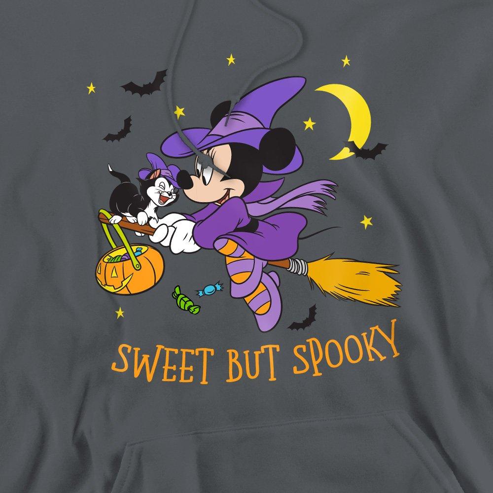 Charcoal - Minnie Mouse - Minnie Mouse Spooky Witch Mens Hoodie Charcoal - 2