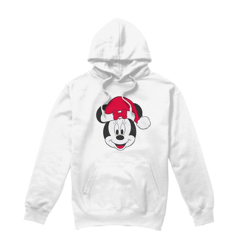 White - Minnie Mouse - Minnie Mouse Christmas Hat Hoodie White - 4
