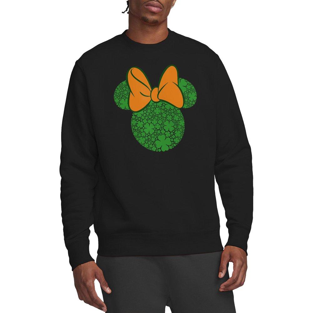 Black - Minnie Mouse - Minnie Mouse St Patricks Day Shamrock Ears Sweats - 1