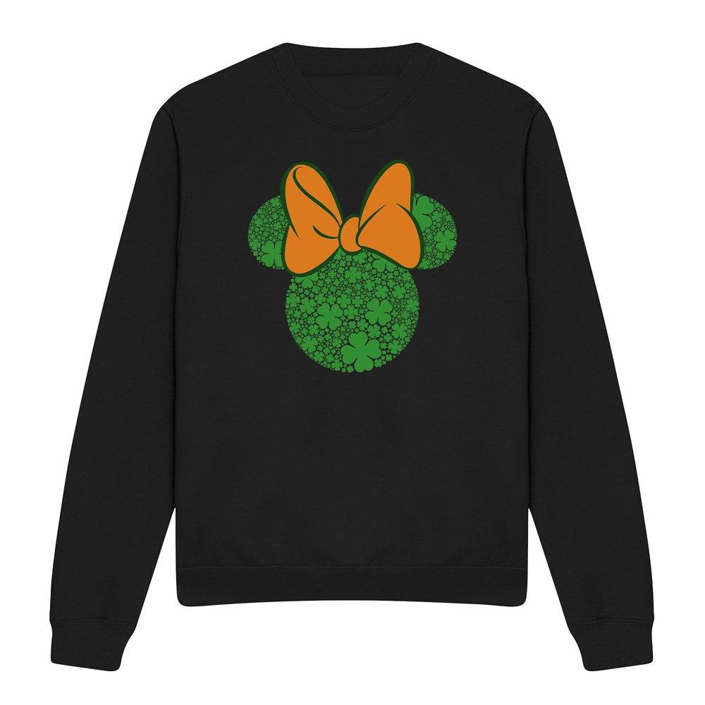 Black - Minnie Mouse - Minnie Mouse St Patricks Day Shamrock Ears Sweats - 4
