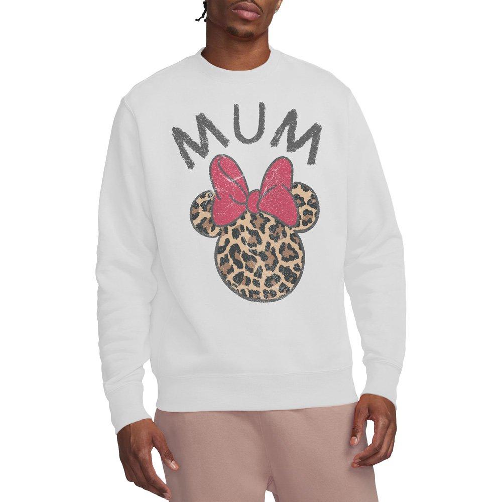 White - Minnie Mouse - Minnie Mouse Mothers Day Leopard Print Mum Sweats - 1