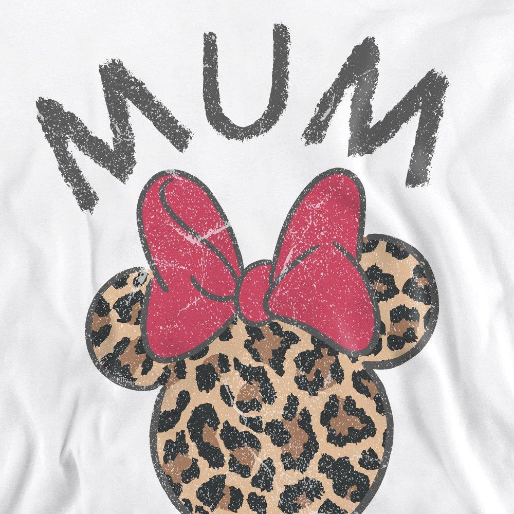 White - Minnie Mouse - Minnie Mouse Mothers Day Leopard Print Mum Sweats - 2