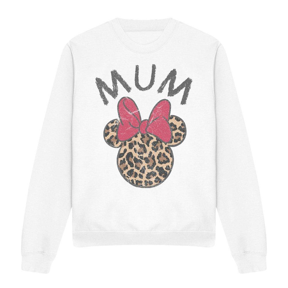 White - Minnie Mouse - Minnie Mouse Mothers Day Leopard Print Mum Sweats - 4
