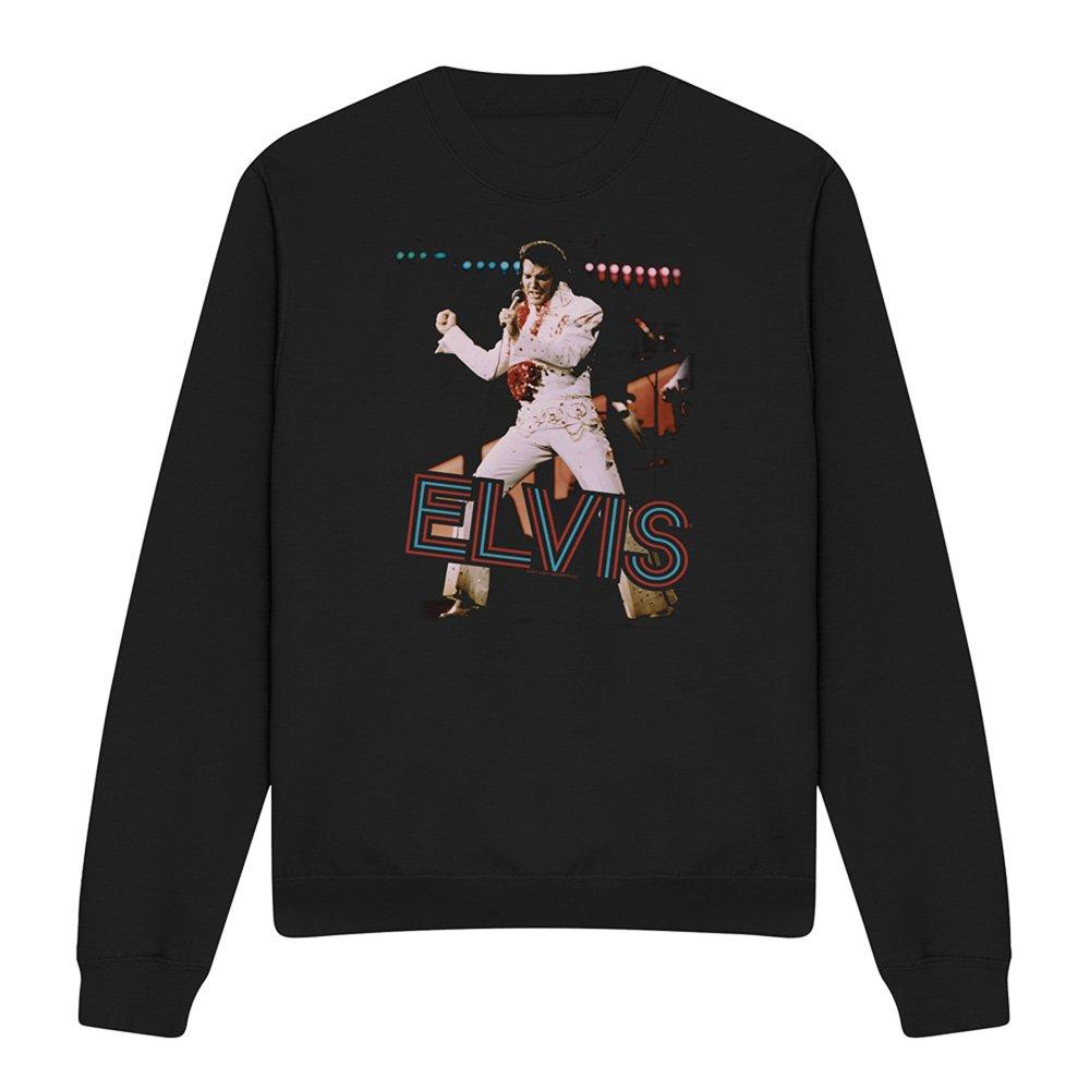 Black - Elvis Presley - Elvis Presley Hit The Lights Sweatshirt Black - 4