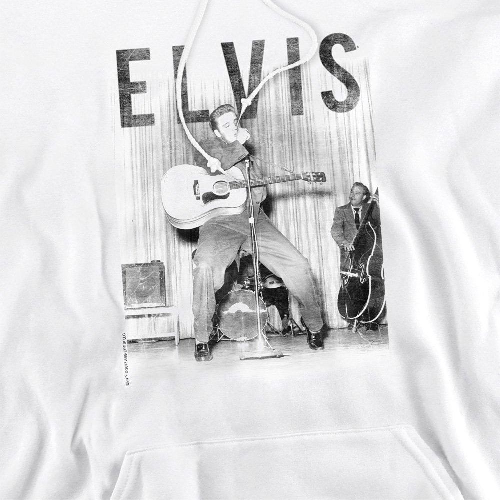 White - Elvis Presley - With The Band Hoodie White - 2