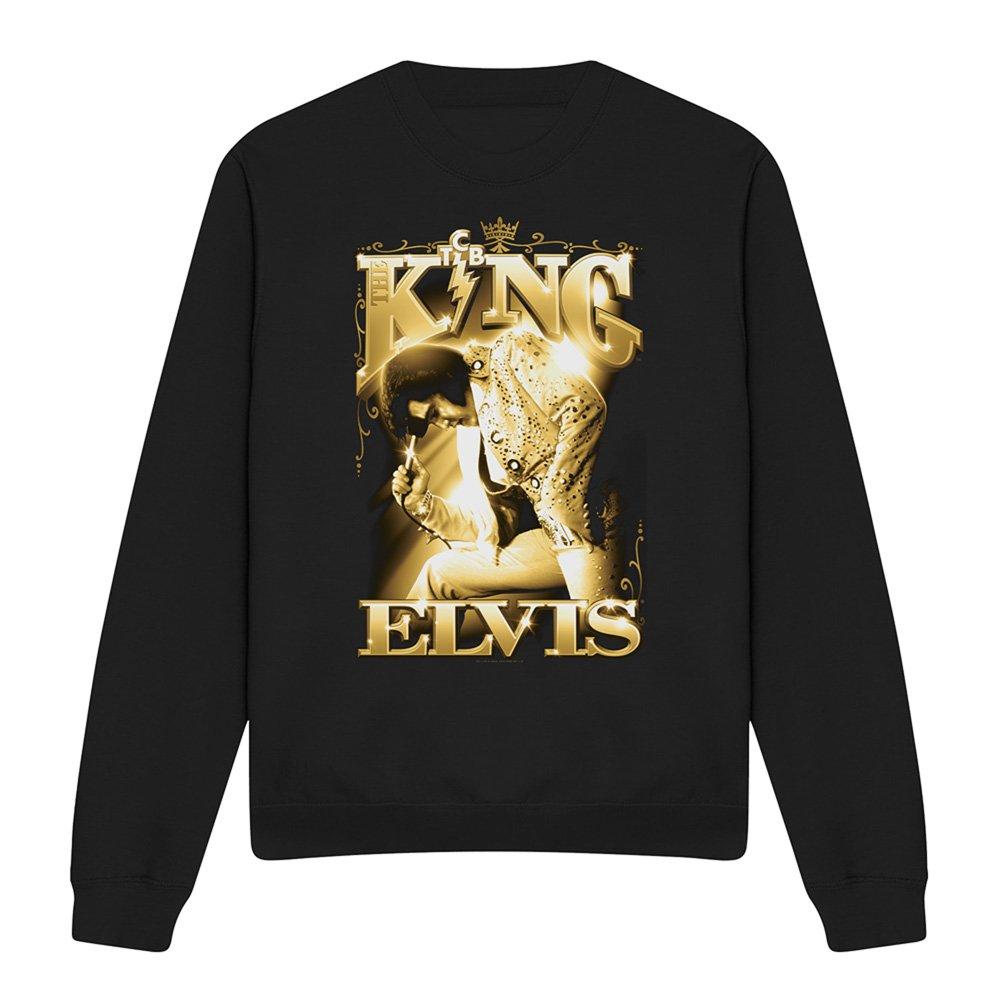 Black - Elvis Presley - Elvis Presley The King Sweatshirt Black - 4