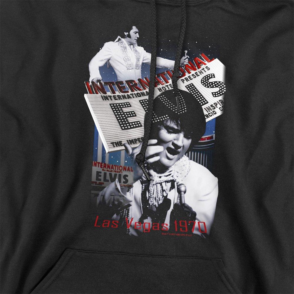 Black - Elvis Presley - International Hotel Hoodie Black - 2