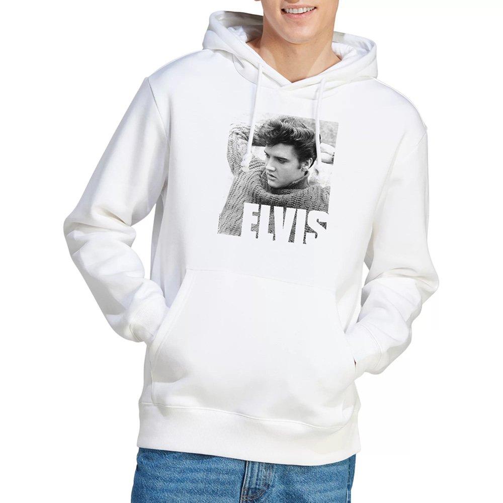 White - Elvis Presley - Elvis Presley Relaxing Hoodie White - 1