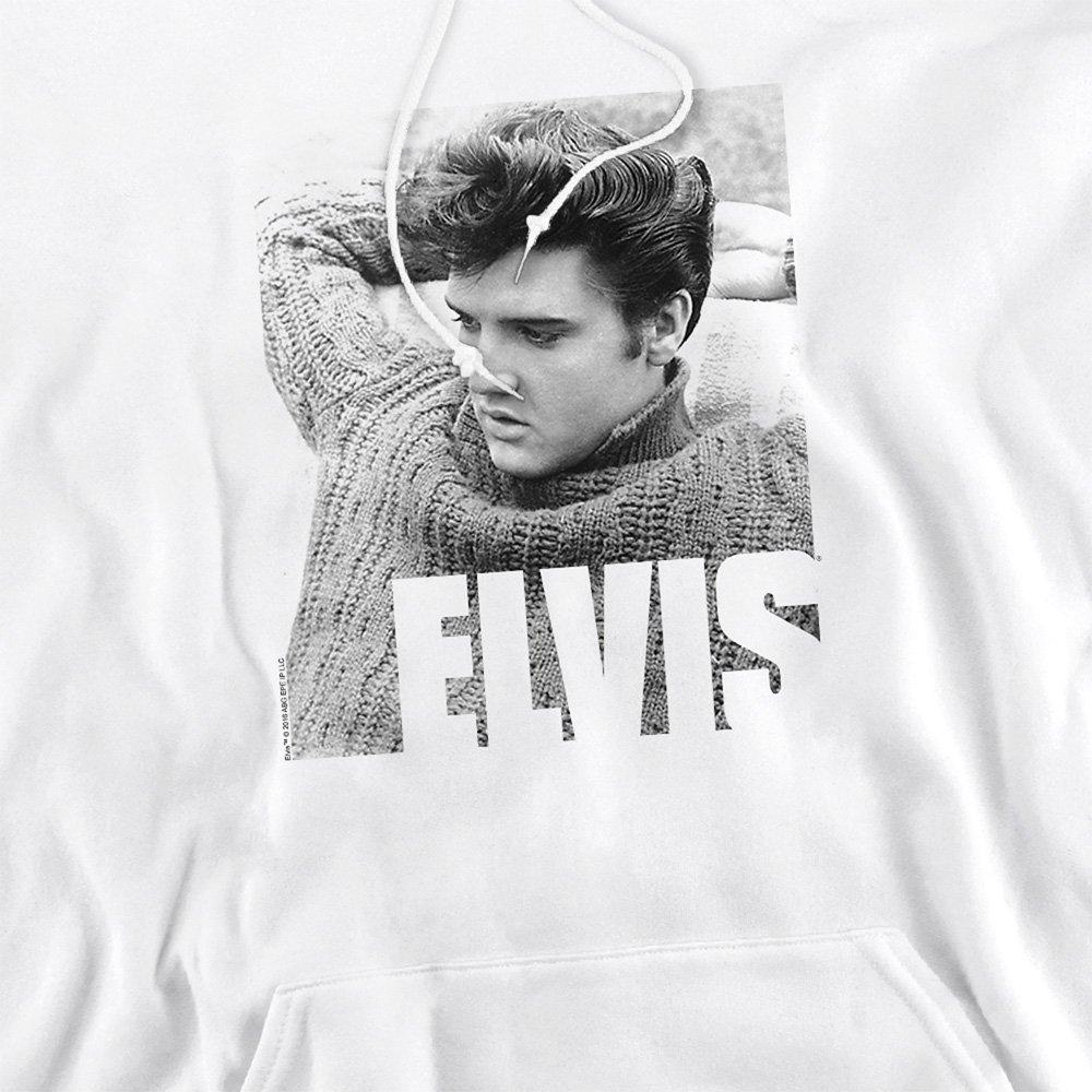White - Elvis Presley - Elvis Presley Relaxing Hoodie White - 2