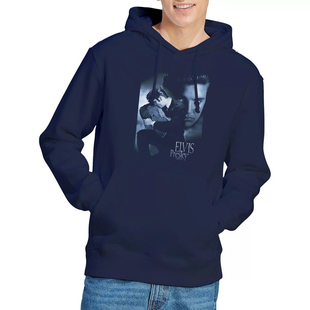 Navy - Elvis Presley - Elvis Presley Reverent Hoodie Navy - 1