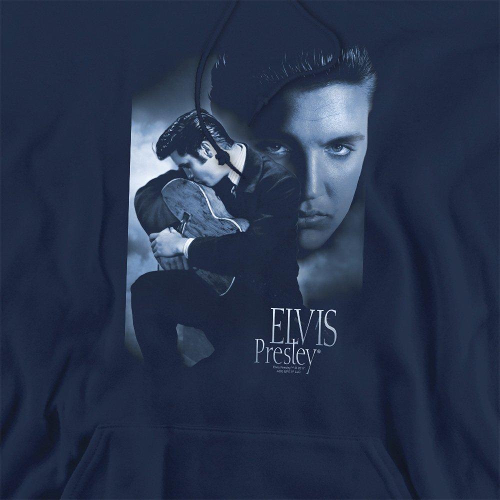 Navy - Elvis Presley - Elvis Presley Reverent Hoodie Navy - 2