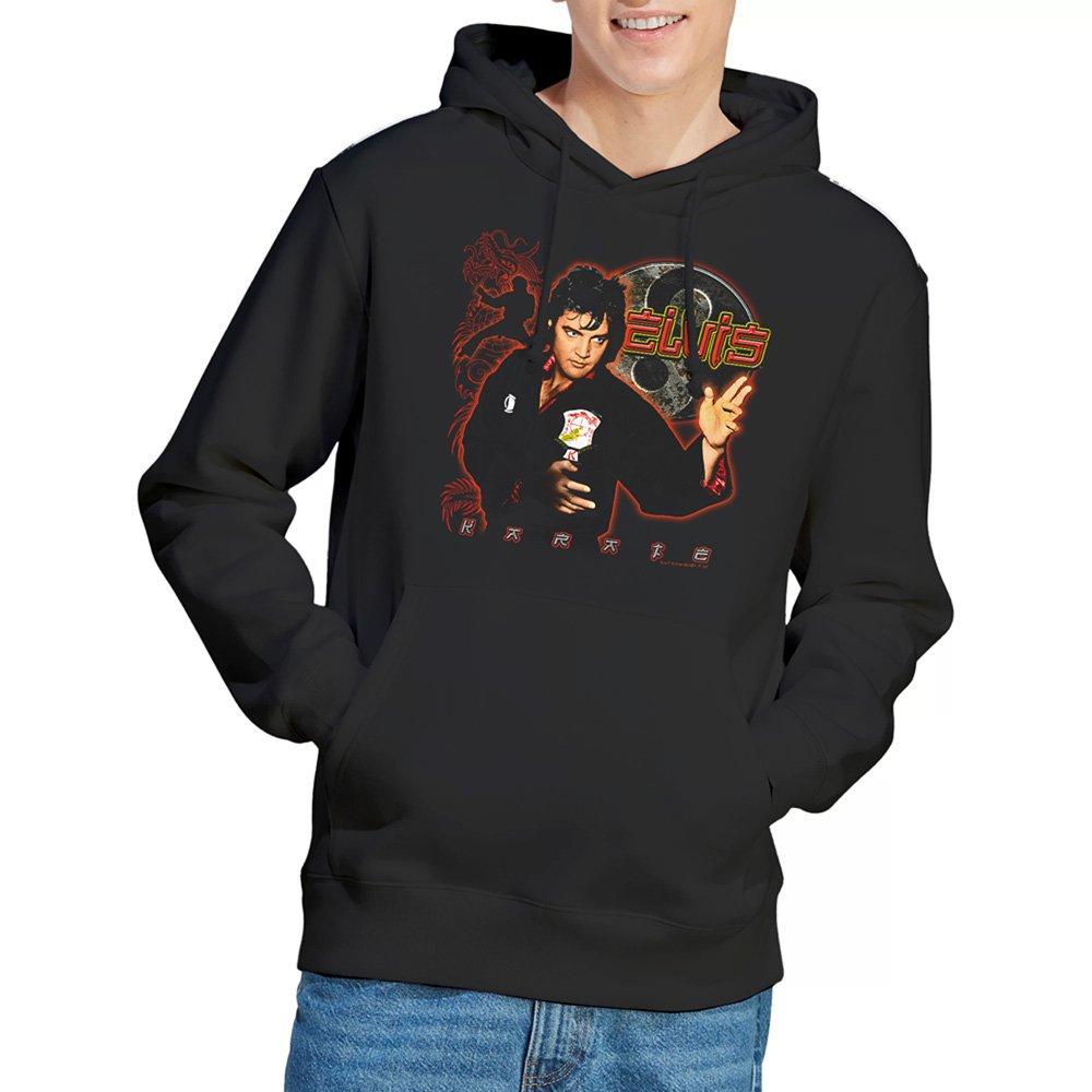 Black - Elvis Presley - Elvis Presley Karate Hoodie Black - 1