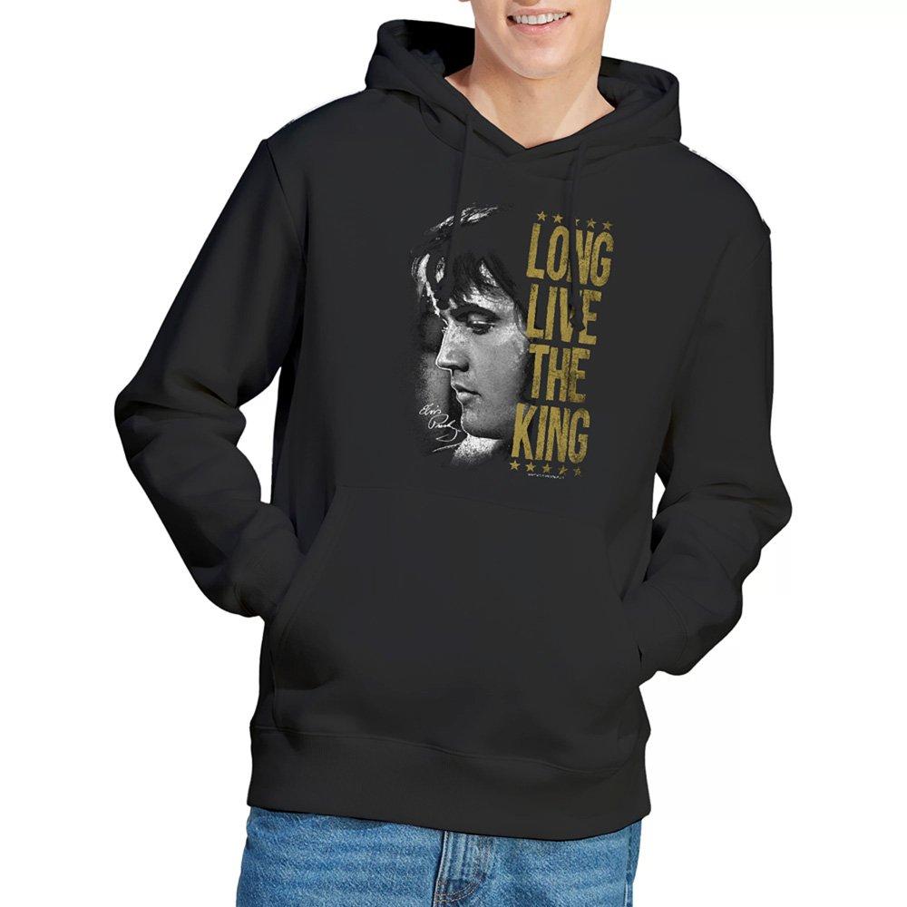 Black - Elvis Presley - Long Live The King Hoodie Black - 1