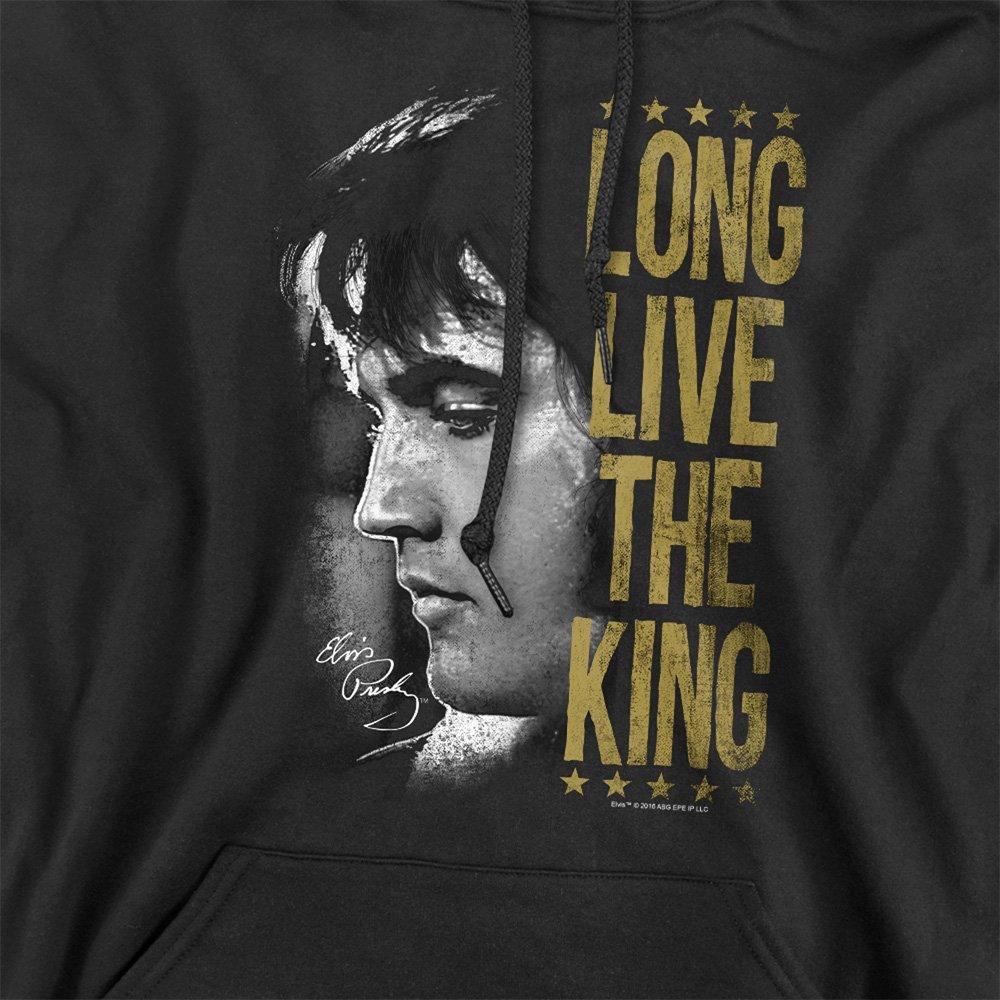Black - Elvis Presley - Long Live The King Hoodie Black - 2