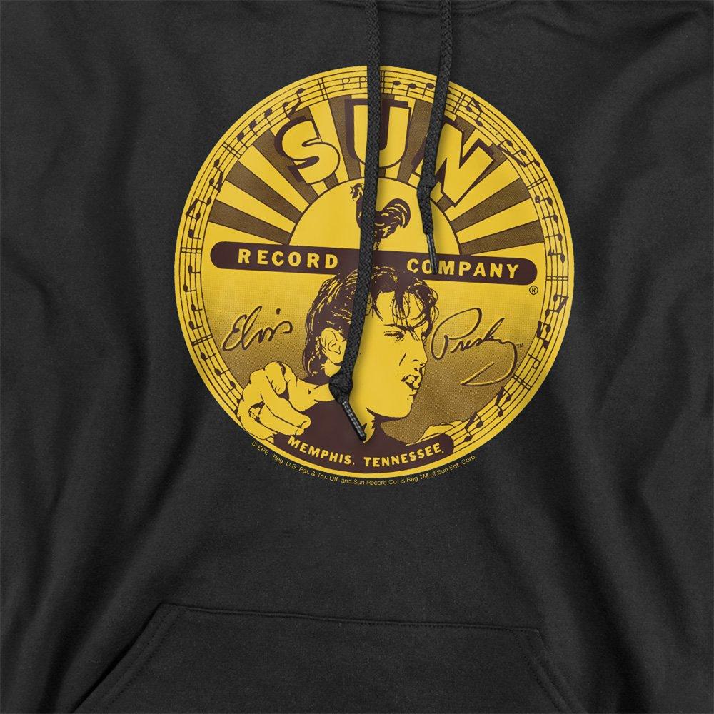 Black - Elvis Presley - Sun Elvis Full Sun Label Hoodie Black - 2