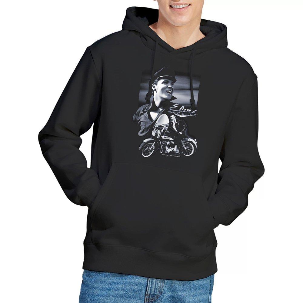 Black - Elvis Presley - Elvis Presley Motorcycle Hoodie Black - 1