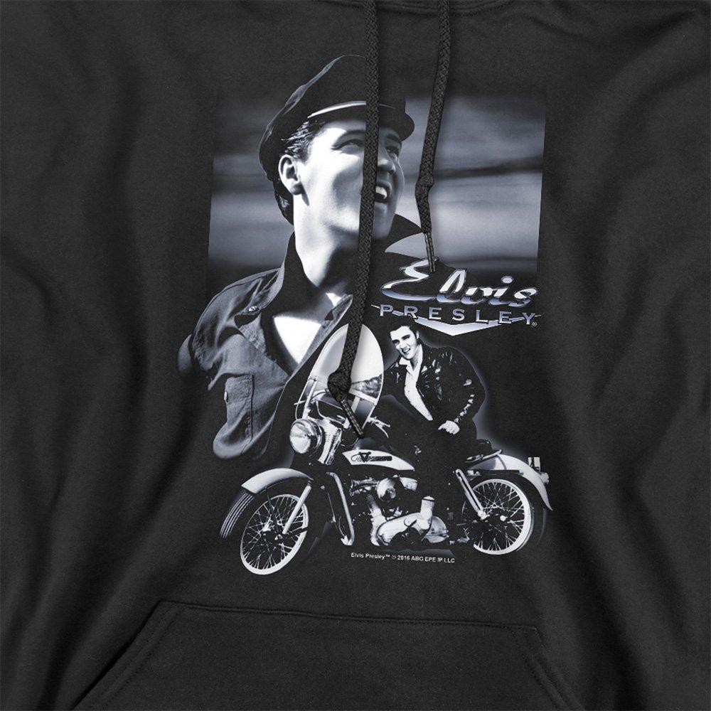 Black - Elvis Presley - Elvis Presley Motorcycle Hoodie Black - 2
