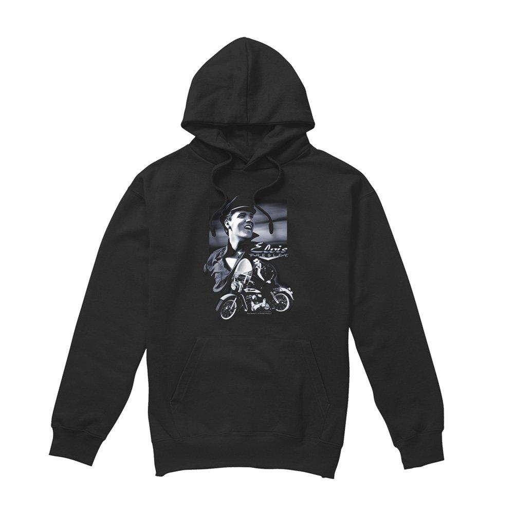 Black - Elvis Presley - Elvis Presley Motorcycle Hoodie Black - 4