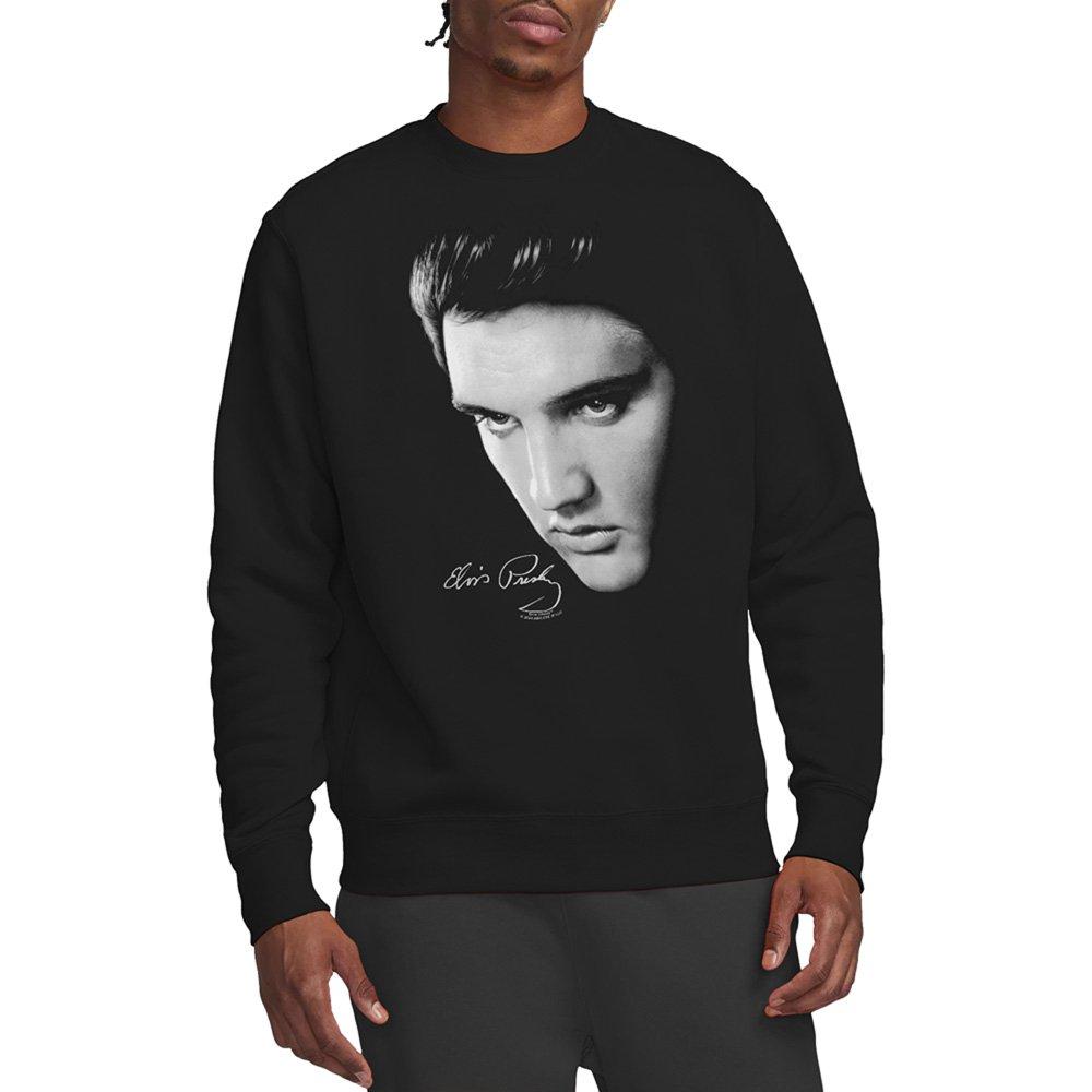 Black - Elvis Presley - Elvis Presley Face Sweatshirt Black - 1