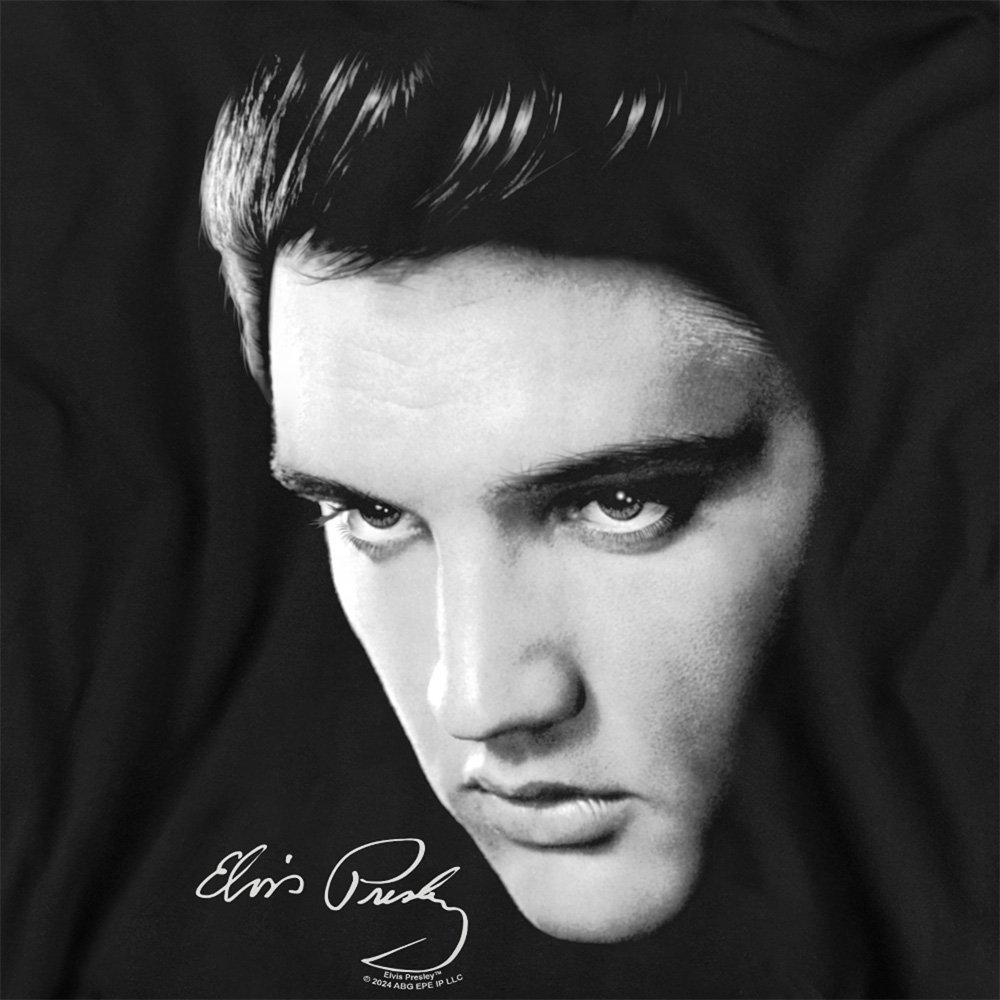 Black - Elvis Presley - Elvis Presley Face Sweatshirt Black - 2