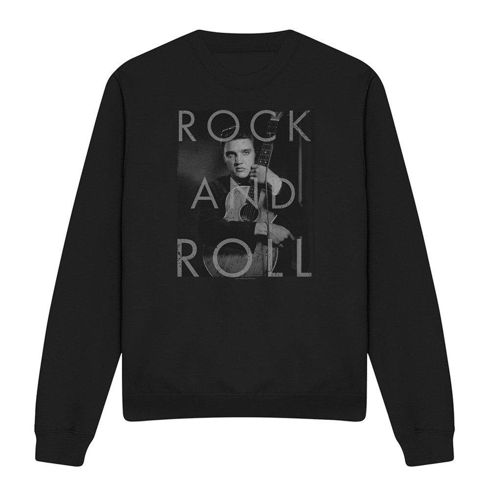 Black - Elvis Presley - Elvis Presley Rock And Roll Sweatshirt Black - 4