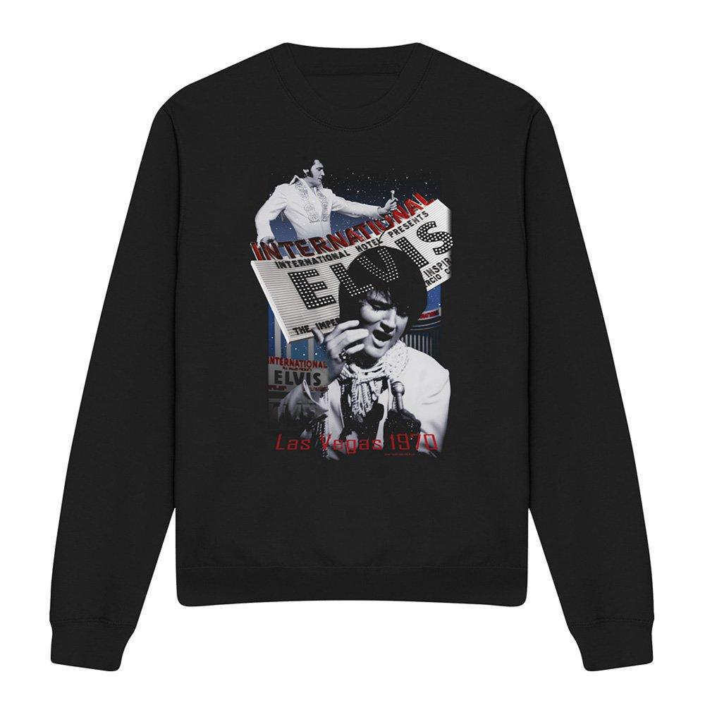 Black - Elvis Presley - International Hotel Sweatshirt Black - 4