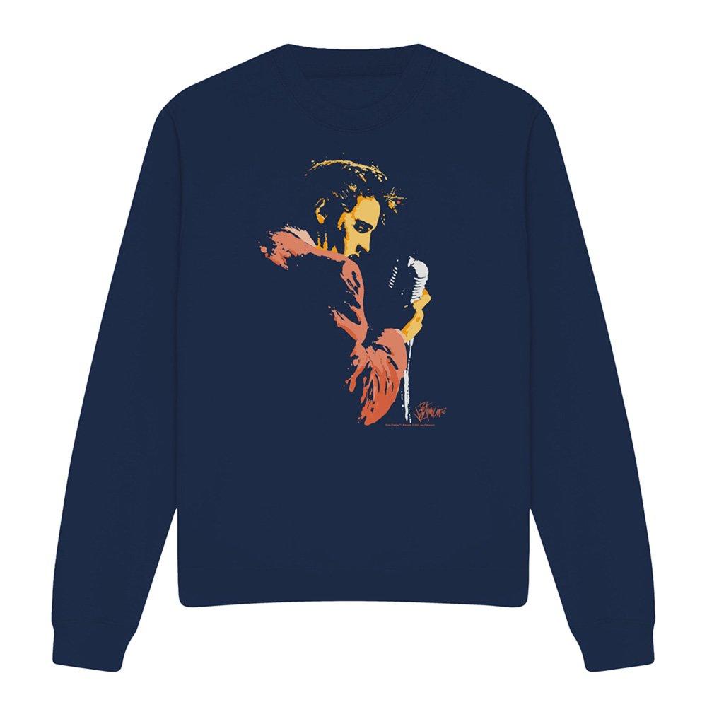 Navy - Elvis Presley - Elvis Presley Early Elvis Sweatshirt Navy - 4