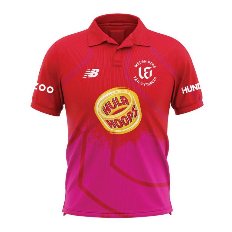 Rouge/Rose - New Balance - NB Welsh Fire Women's Cricket Shirt
